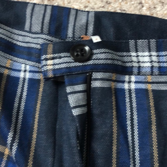 PLAID FREE PEOPLE WOMENS 0 PANTS - Picture 3 of 4